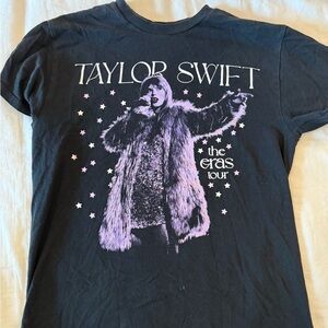 Taylor Swift Black and Purple Short Sleeve Tee